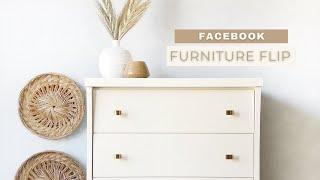 FACEBOOK FLIP | Mid Century Modern Dresser Makeover