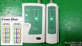 Test Hasil Crimping Kable LAN type Cross menggunakan Cable Tester MASTER LM-468 | Vlog 84