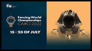 Cairo 2022 FENCING WORLD CHAMPIONSHIPS - DAY02 Piste podium