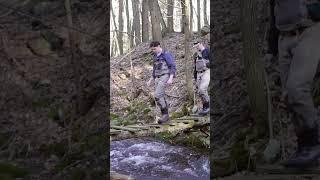 Landing a big brown trout in Central PA #fishing #pennsylvania