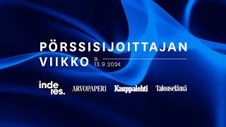 Pörssisijoittajan viikko | Rahoitus & Tietoturva 9.9.2024