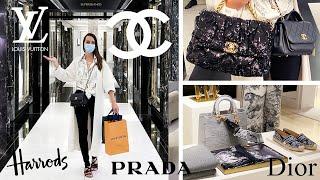 London Luxury Shopping Vlog  ft. Harrods, Chanel, Louis Vuitton, Dior, Prada