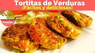 COMO HACER TORTITAS DE VERDURAS | Fáciles y Deliciosas @LaCocinaMeFascina