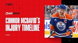 Connor McDavid's injury timeline - OverDrive Hour 2 - 10-30-24