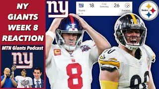 NY Giants Lose Again in Primetime... Steelers Win 26-18