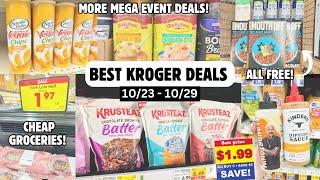 BEST KROGER DEALS | EASY KROGER MEGA EVENT DEALS | COUPONING & SAVING MONEY AT KROGER | 10/23-10/29