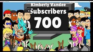 Congratulations to @kimberlyvandee7083 for reaching 700 Subscribers