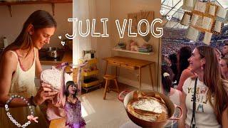 Juli Vlog - Sauerteigbrot backen, Eras Tour, Wohnungsupdate, social anxiety & DIY time