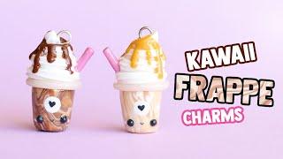 Kawaii Chocolate Caramel Frappe │ Polymer Clay Tutorial