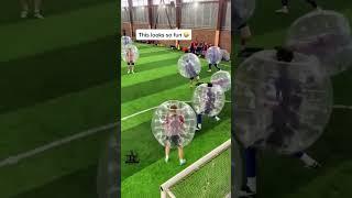 Bubble soccer looks AMAZING  | #shorts