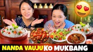 1st TIME NANDA VAUJU KO MUKBANG️