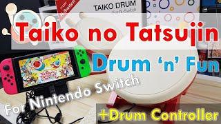 Taiko no Tatsujin: Drum 'n' Fun with Drum Controller (Nintendo Switch)