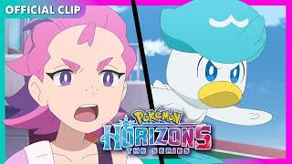 UK: Dot and Quaxly vs. Dot's mum?! | Pokémon Horizons: The Series | Official Clip 