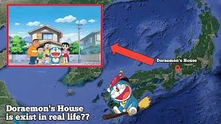 Amazing  Doraemon and Nobita house in Google Earth & Google map #doraemon