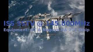 ISS SSTV Signal @145 800MHz on 2019-12-29