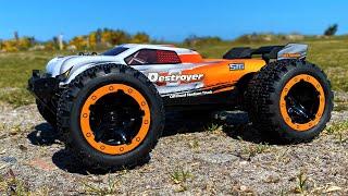 HBX Destroyer 1/16 4WD Brushless High Speed RC Car! First Off Road Run & Test! (HBX 16890)