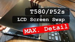 DIY Thinkpad T580 P52s LCD Screen and Display Cable Replacement Guide | Innolux Panel Upgrade