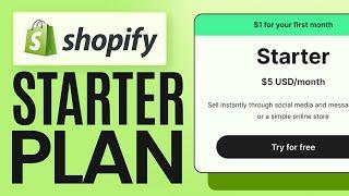 How to Set Up Shopify Starter Plan (2024) Complete Guide