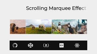 Marquee-like Content Scrolling (HTML & CSS)