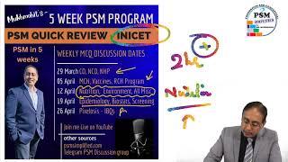 Week #3 -Nutrition, Env, BMW, Miscl - PSM PUNCH for INICET/23