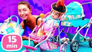 Spielzeug Videos für Kinder mit Melis und Baby Born Kompilation. Baby Puppen