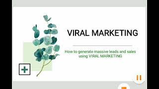 complete course on viral marketing