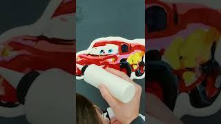 Turning Lightning McQueen Into Pancake Art