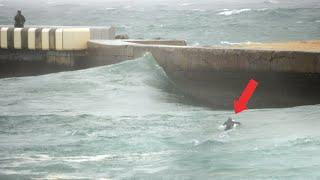 15ft Tidal Swing Creates Roping Wave inside French Inlet