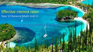 Effective interest rates