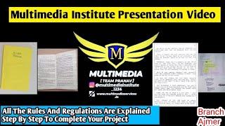 Multimedia Institute Handwriting Work // Presentation Video // Branch Ajmer