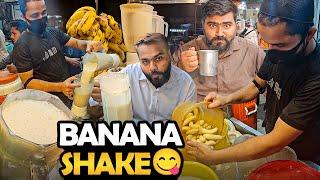 Healthy Banana Shake RecipeHow to Make a Banana Milkshake? Roadside Street Drink Banana Juice Maker