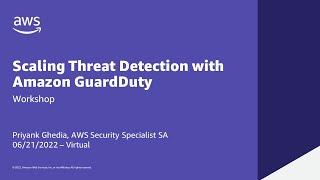 Getting Hands on with Amazon GuardDuty - AWS Virtual Workshop