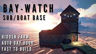 RUST Sub / Boat Base for S/D/T with Lookout Tower!!