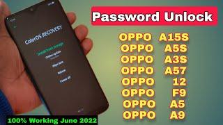 OPPO A15s, A3s, A5s, A57, A12, A5, A9, F9 All Type Password, Pattern Lock Remove Without Pc 100% Ok