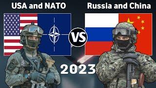 USA and NATO vs RUSSIA and CHINA | Military Power Comparison 2023