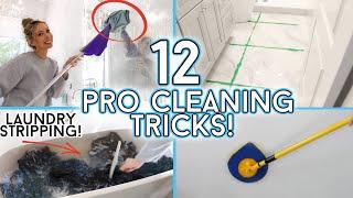 12 MIND-BLOWING Cleaning Tips from PROFESSIONAL HOUSEKEEPERS!