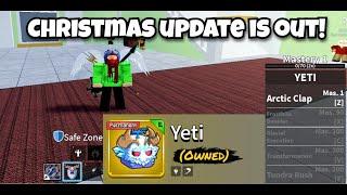 Christmas Update Yeti fruit is Out! (Blox Fruits)