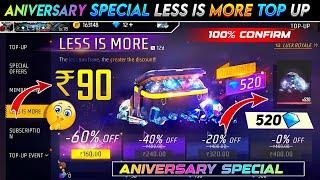 Special Less is More Top Up Confirm | 7th Anniversary Free Fire Free Fire New Event | Ff New Event