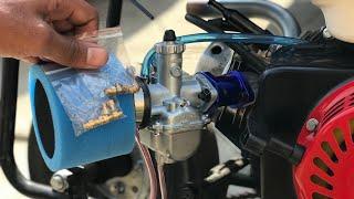 How To Jet 212 Predator Dirt Bike Carburetor! No Bogging at full throttle!