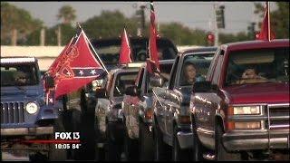 Rolling rally for Confederate flag