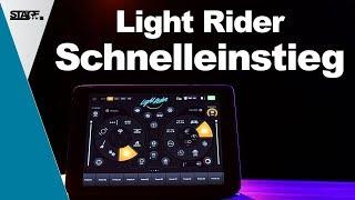 Wie funktioniert die Light Rider App? | Light Rider DJ APP Tutorials