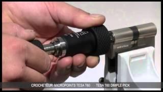 Lock picking tool for TESA T60 - Crocheteur micropoints TESA T60