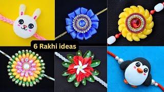 6 DIY Easy Rakhi making For Competition| How to make Rakhi at home| Rakhi tutorial 2024