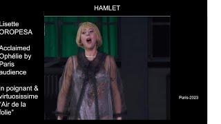 Hamlet-Amazing Lisette Oropesa in Ophelie "Mad scene"