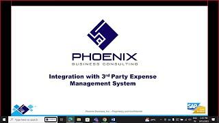 SAP Business ByDesign 3rd Party Expense Integration - Phoenix Business Consulting