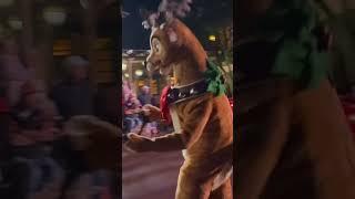 Santa and His Reindeer at Walt Disney World Mickey’s Once Upon a Christmas Parade #Shorts