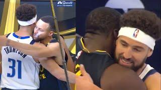 Steph Curry & Draymond Green show love to Klay Thompson before game 