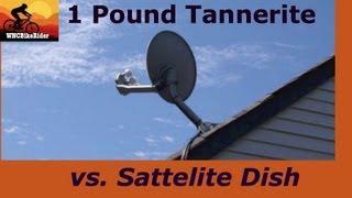 One Pound of Tannerite vs Satellite Dish     HD