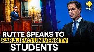 LIVE: NATO's Rutte Gives Speech To Students At University Of Sarajevo | Russia Ukraine War | WION