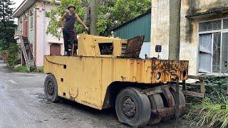 Genius Boy Restores Water Roller For Road Construction Abandoned For many Years